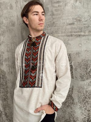 Лляна чоловіча сорочка "Дем'ян"